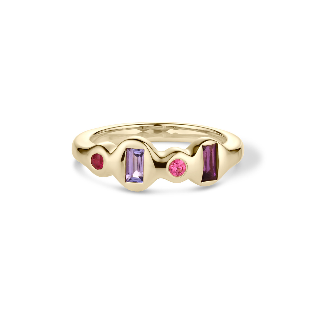 Custom Birthstone Stacking Band