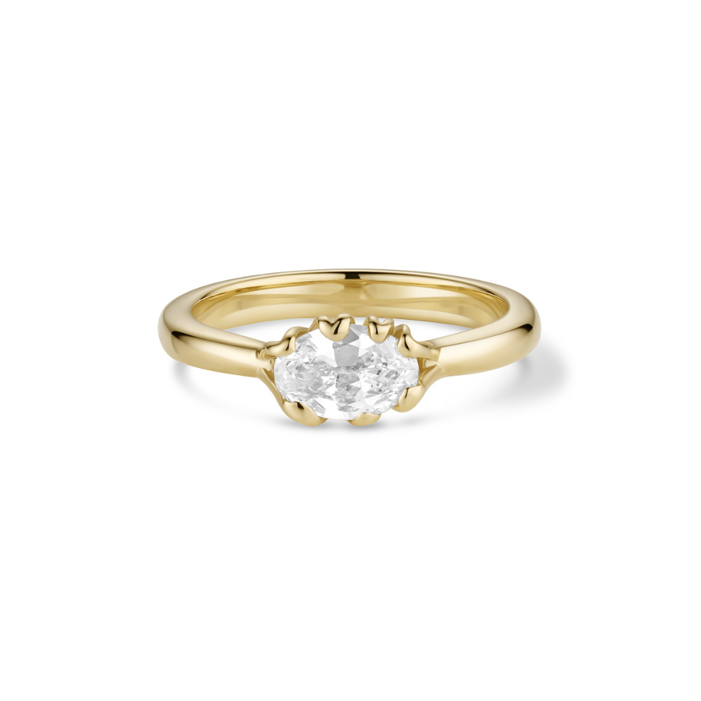 Moval Diamond Chandelle Engagement Ring