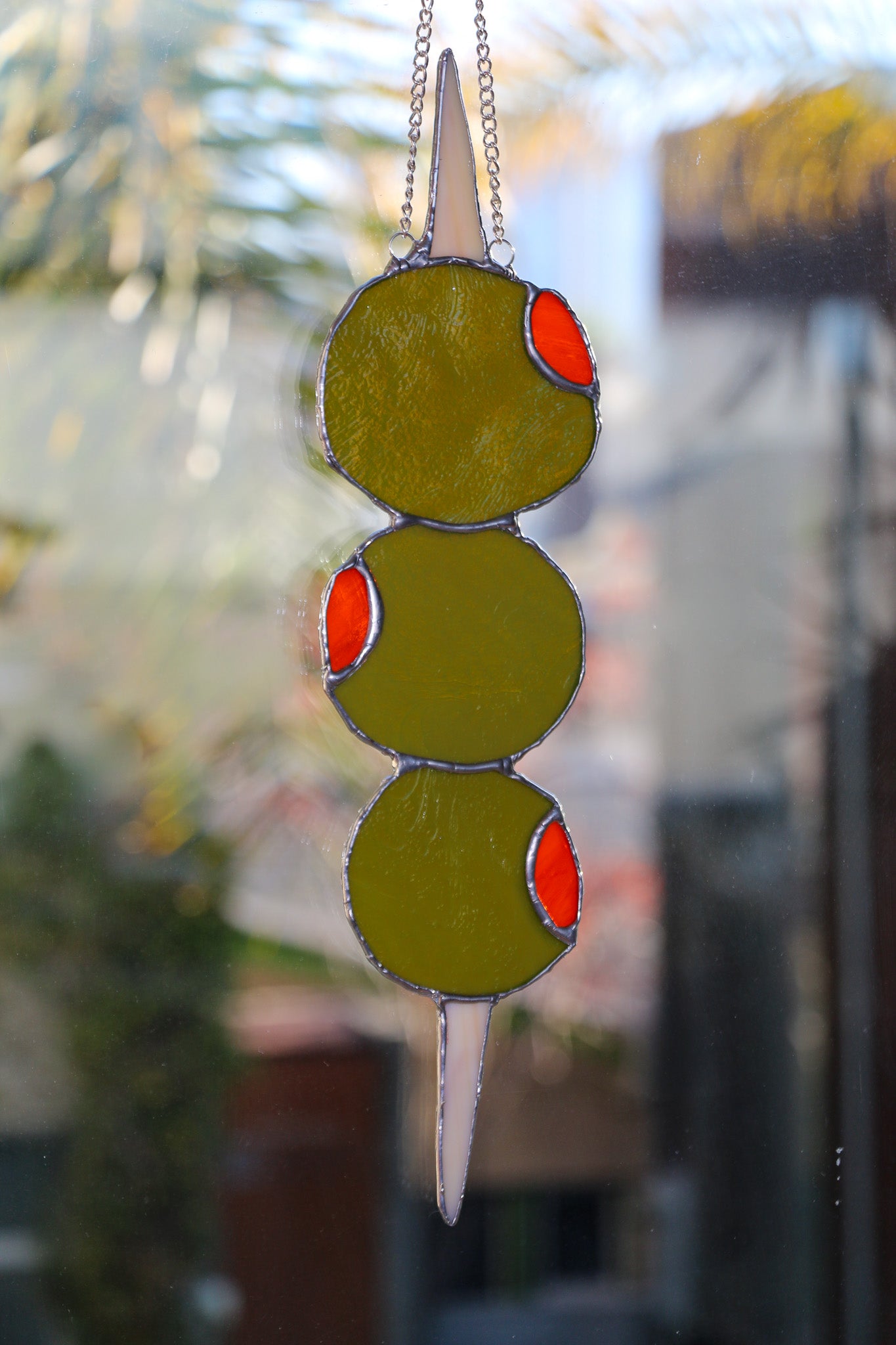 Stirred Not Shaken Stained Glass Design