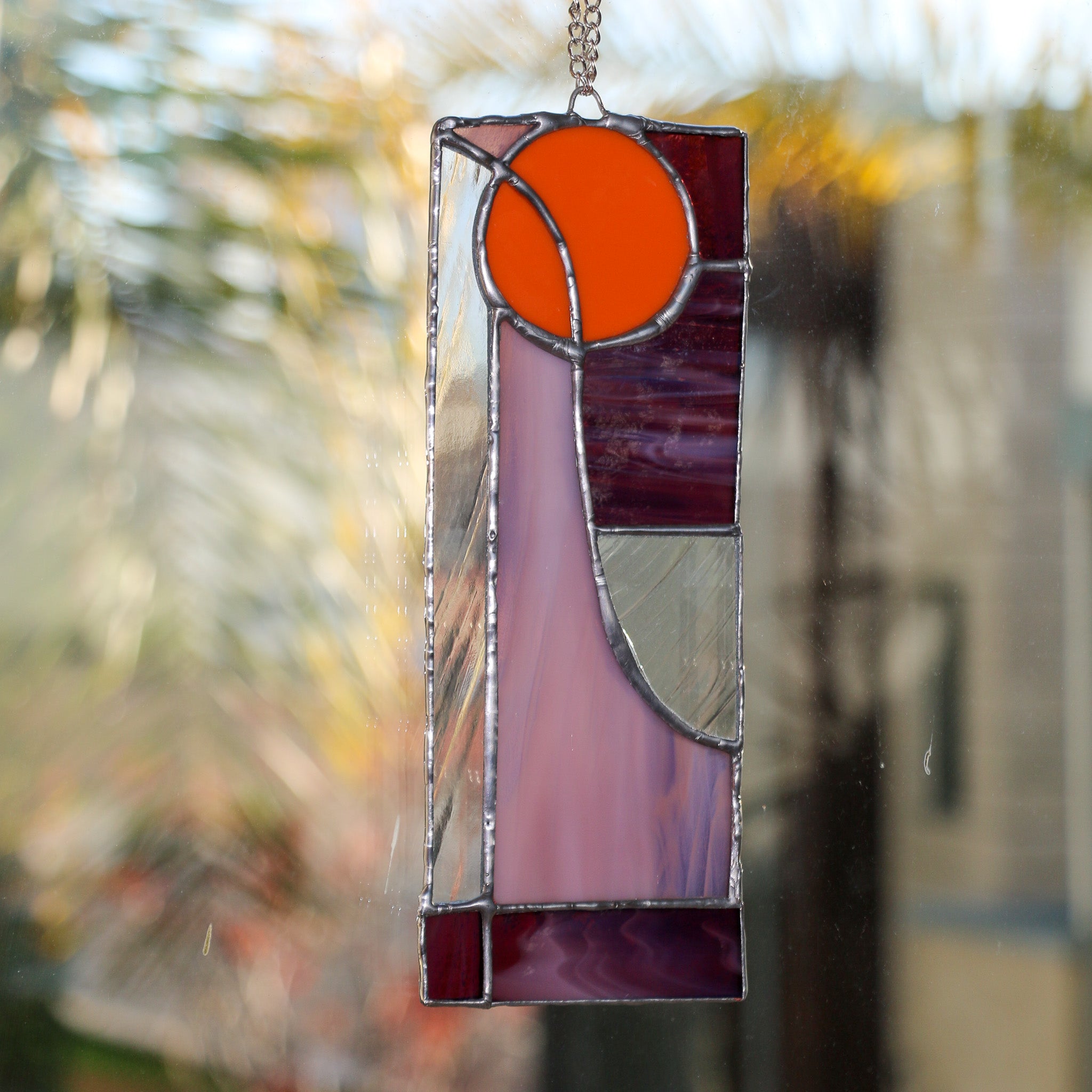 Rising Sun Stained Glass Design