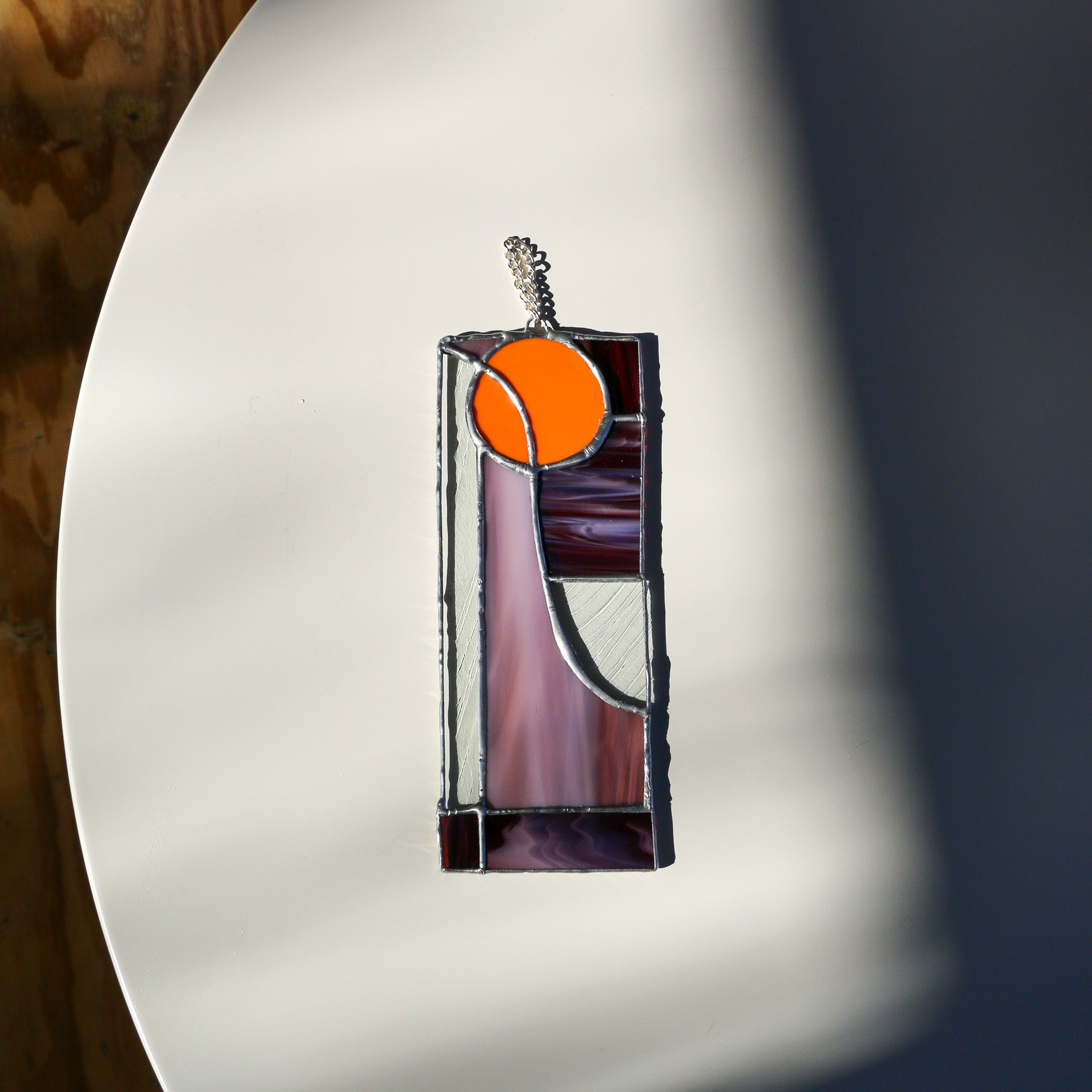 Rising Sun Stained Glass Design