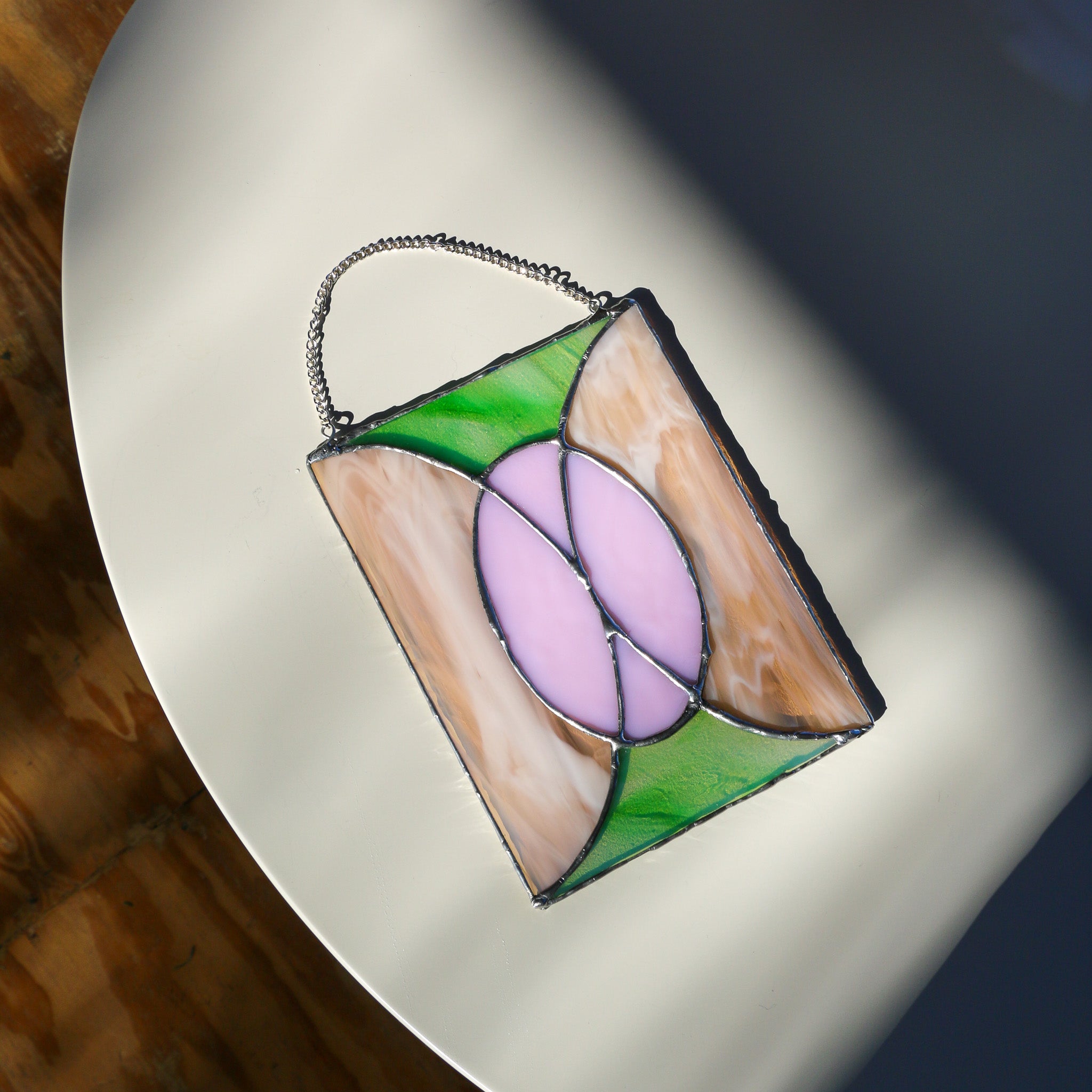 Meet In The Middle Stained Glass Design