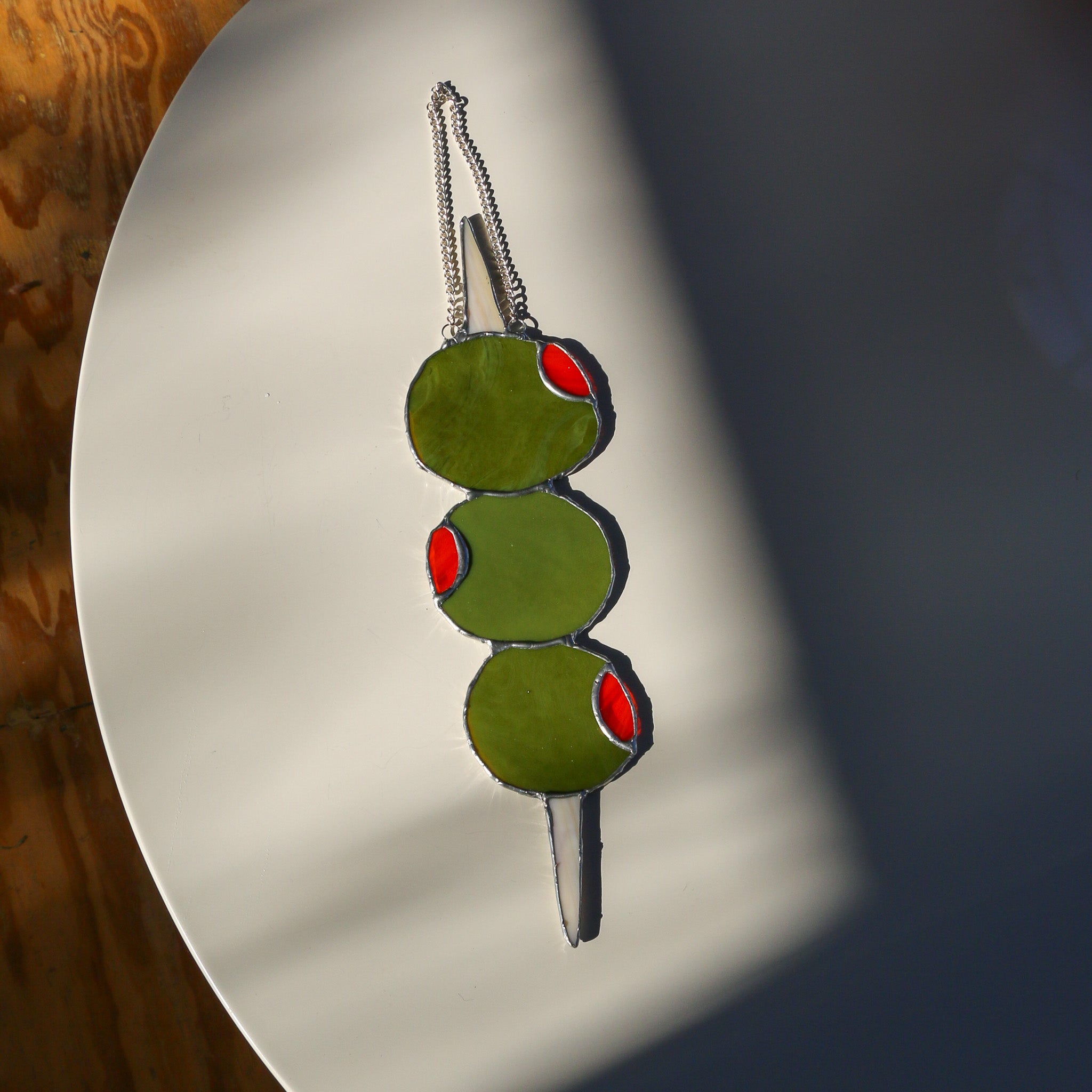 Stirred Not Shaken Stained Glass Design