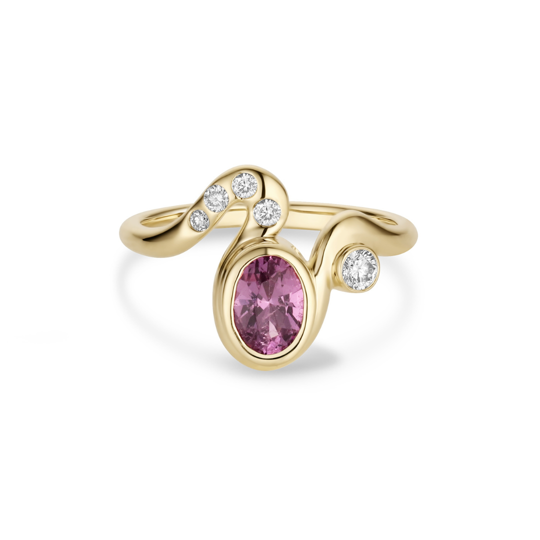 Lilac Spinel Detour Ring